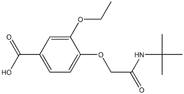 4-[2-(tert-butylamino)-2-oxoethoxy]-3-ethoxybenzoic acid Structure