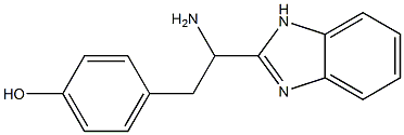 4-[2-amino-2-(1H-1,3-benzodiazol-2-yl)ethyl]phenol 구조식 이미지