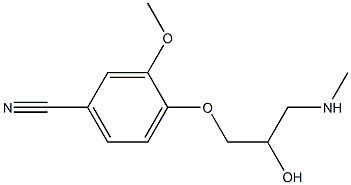 4-[2-hydroxy-3-(methylamino)propoxy]-3-methoxybenzonitrile Structure