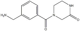 4-[3-(aminomethyl)benzoyl]piperazin-2-one Structure