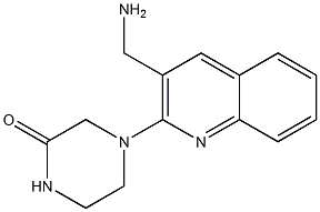 4-[3-(aminomethyl)quinolin-2-yl]piperazin-2-one Structure