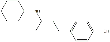 4-[3-(cyclohexylamino)butyl]phenol Structure