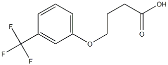 4-[3-(trifluoromethyl)phenoxy]butanoic acid 구조식 이미지