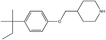 4-[4-(2-methylbutan-2-yl)phenoxymethyl]piperidine 구조식 이미지