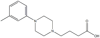 4-[4-(3-methylphenyl)piperazin-1-yl]butanoic acid 구조식 이미지