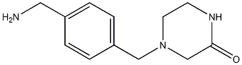 4-[4-(aminomethyl)benzyl]piperazin-2-one 구조식 이미지