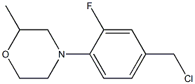 4-[4-(chloromethyl)-2-fluorophenyl]-2-methylmorpholine Structure
