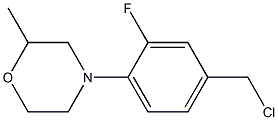 4-[4-(chloromethyl)-2-fluorophenyl]-2-methylmorpholine 구조식 이미지