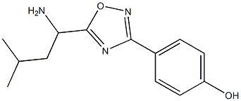 4-[5-(1-amino-3-methylbutyl)-1,2,4-oxadiazol-3-yl]phenol Structure