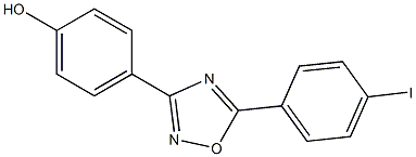 4-[5-(4-iodophenyl)-1,2,4-oxadiazol-3-yl]phenol Structure