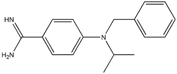 4-[benzyl(propan-2-yl)amino]benzene-1-carboximidamide 구조식 이미지