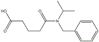 4-[benzyl(propan-2-yl)carbamoyl]butanoic acid 구조식 이미지