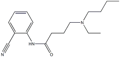 4-[butyl(ethyl)amino]-N-(2-cyanophenyl)butanamide 구조식 이미지