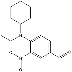 4-[cyclohexyl(ethyl)amino]-3-nitrobenzaldehyde 구조식 이미지