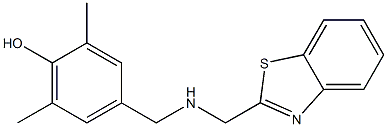 4-{[(1,3-benzothiazol-2-ylmethyl)amino]methyl}-2,6-dimethylphenol Structure