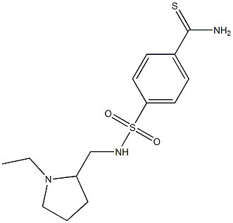 4-{[(1-ethylpyrrolidin-2-yl)methyl]sulfamoyl}benzene-1-carbothioamide 구조식 이미지