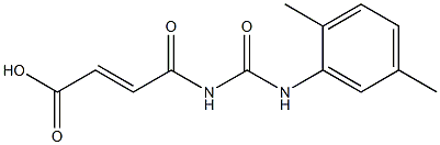 4-{[(2,5-dimethylphenyl)carbamoyl]amino}-4-oxobut-2-enoic acid 구조식 이미지
