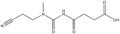 4-{[(2-cyanoethyl)(methyl)carbamoyl]amino}-4-oxobutanoic acid Structure