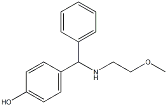 4-{[(2-methoxyethyl)amino](phenyl)methyl}phenol Structure