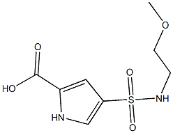 4-{[(2-methoxyethyl)amino]sulfonyl}-1H-pyrrole-2-carboxylic acid 구조식 이미지