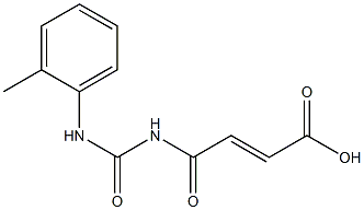 4-{[(2-methylphenyl)carbamoyl]amino}-4-oxobut-2-enoic acid 구조식 이미지