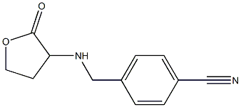 4-{[(2-oxooxolan-3-yl)amino]methyl}benzonitrile 구조식 이미지