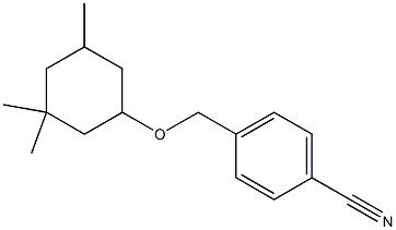 4-{[(3,3,5-trimethylcyclohexyl)oxy]methyl}benzonitrile Structure