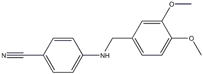 4-{[(3,4-dimethoxyphenyl)methyl]amino}benzonitrile Structure