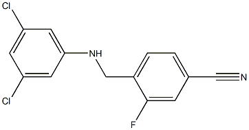 4-{[(3,5-dichlorophenyl)amino]methyl}-3-fluorobenzonitrile 구조식 이미지