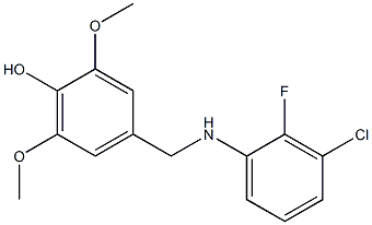 4-{[(3-chloro-2-fluorophenyl)amino]methyl}-2,6-dimethoxyphenol 구조식 이미지