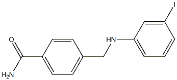 4-{[(3-iodophenyl)amino]methyl}benzamide 구조식 이미지
