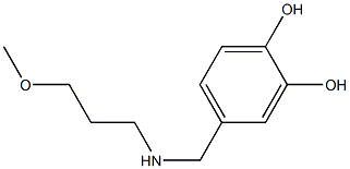 4-{[(3-methoxypropyl)amino]methyl}benzene-1,2-diol Structure