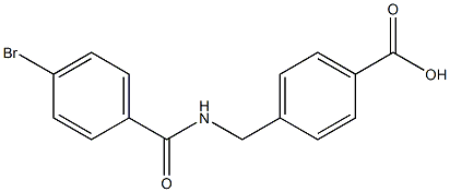 4-{[(4-bromophenyl)formamido]methyl}benzoic acid Structure