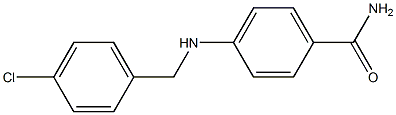 4-{[(4-chlorophenyl)methyl]amino}benzamide 구조식 이미지