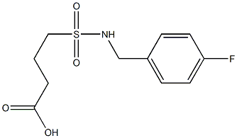 4-{[(4-fluorophenyl)methyl]sulfamoyl}butanoic acid Structure