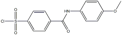 4-{[(4-methoxyphenyl)amino]carbonyl}benzenesulfonyl chloride 구조식 이미지