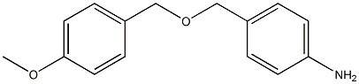 4-{[(4-methoxyphenyl)methoxy]methyl}aniline Structure