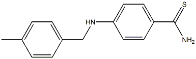 4-{[(4-methylphenyl)methyl]amino}benzene-1-carbothioamide Structure