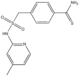 4-{[(4-methylpyridin-2-yl)sulfamoyl]methyl}benzene-1-carbothioamide Structure