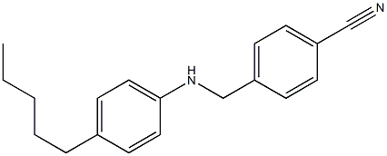4-{[(4-pentylphenyl)amino]methyl}benzonitrile Structure