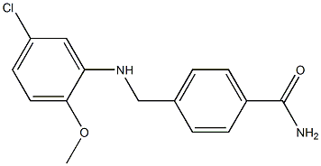 4-{[(5-chloro-2-methoxyphenyl)amino]methyl}benzamide Structure