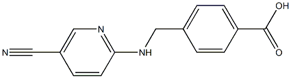 4-{[(5-cyanopyridin-2-yl)amino]methyl}benzoic acid Structure