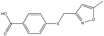 4-{[(5-methyl-1,2-oxazol-3-yl)methyl]sulfanyl}benzoic acid Structure