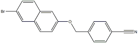 4-{[(6-bromonaphthalen-2-yl)oxy]methyl}benzonitrile Structure