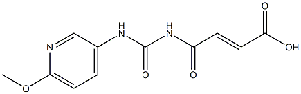 4-{[(6-methoxypyridin-3-yl)carbamoyl]amino}-4-oxobut-2-enoic acid 구조식 이미지