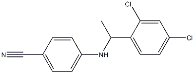 4-{[1-(2,4-dichlorophenyl)ethyl]amino}benzonitrile Structure