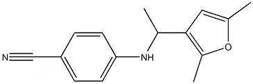 4-{[1-(2,5-dimethylfuran-3-yl)ethyl]amino}benzonitrile Structure