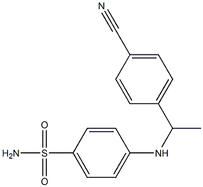 4-{[1-(4-cyanophenyl)ethyl]amino}benzene-1-sulfonamide Structure