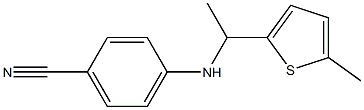 4-{[1-(5-methylthiophen-2-yl)ethyl]amino}benzonitrile 구조식 이미지