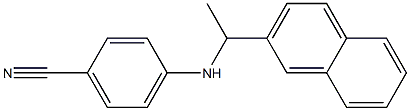 4-{[1-(naphthalen-2-yl)ethyl]amino}benzonitrile 구조식 이미지